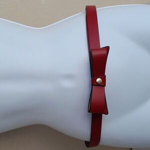Kate Spade Red Bow Synthetic Belt Medium